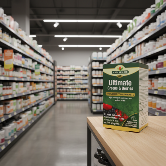 Natures Aid Ultimate Greens & Berries - 60caps