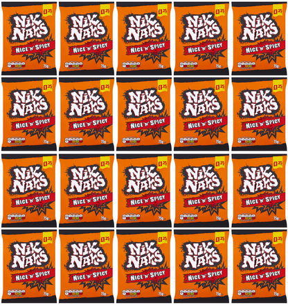 20 x Kp Nik Naks Nice N Spicy - 75GM