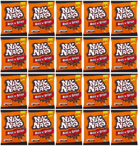 20 x Kp Nik Naks Nice N Spicy - 75GM