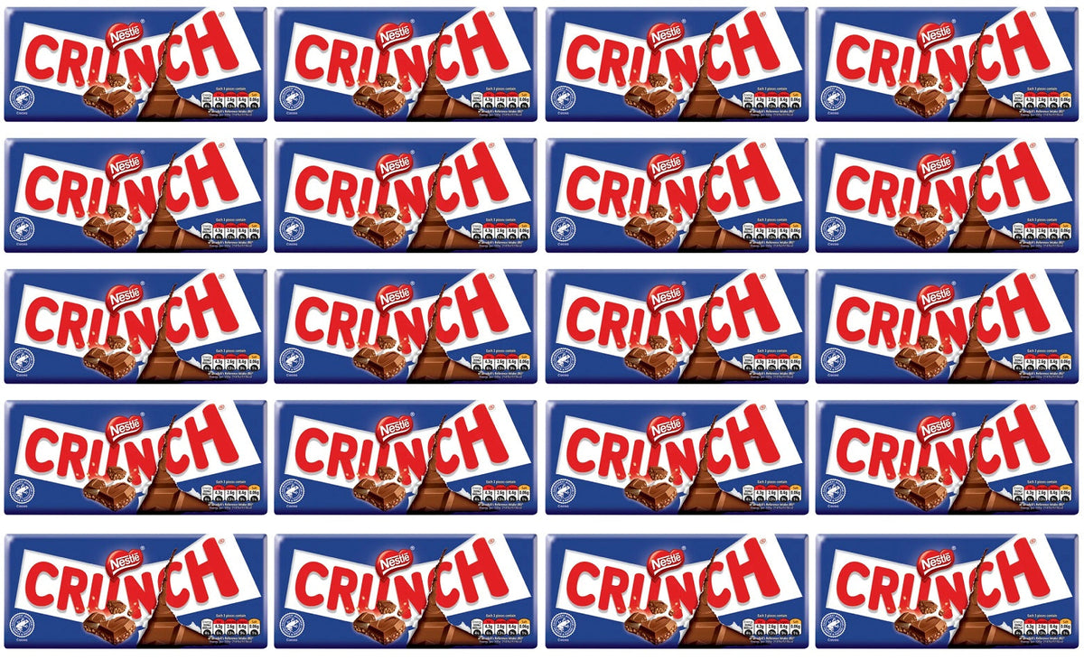 20 x Nestle Crunch Bar - 100GM