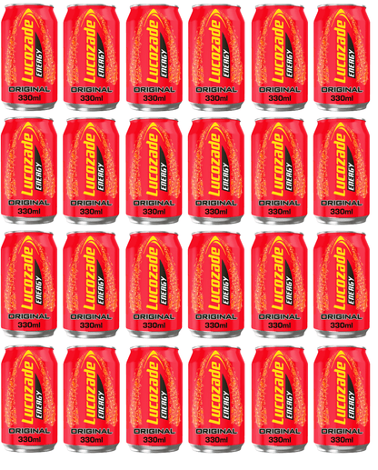 24 x Lucozade Energy Original Can 330Ml