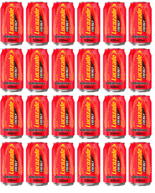 24 x Lucozade Energy Original Can 330Ml