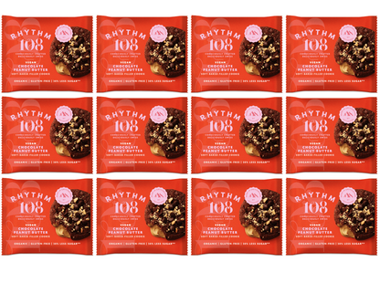 12 x Rhythm 108 Choc Peanut Butter Cookie  - 50g