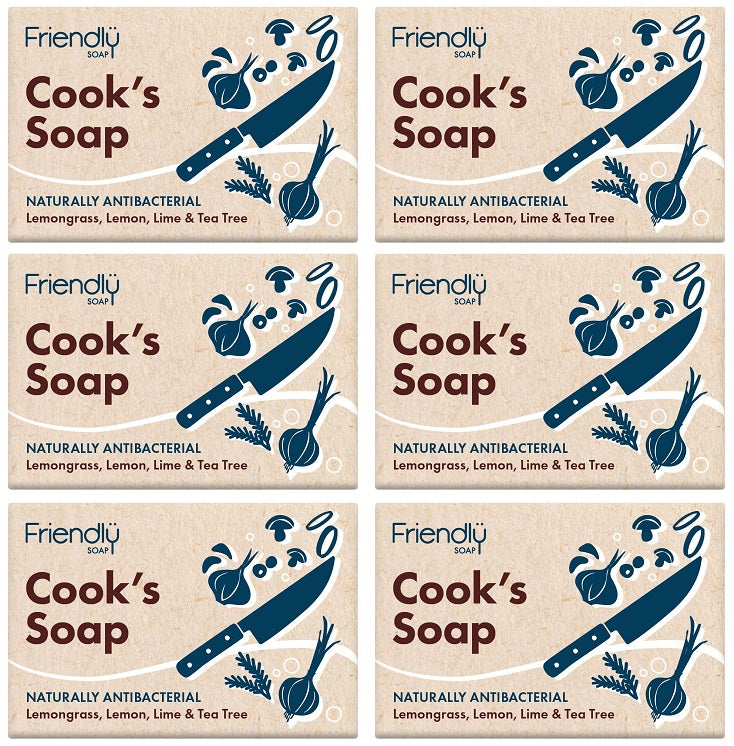 6 x Friendly Soap Cook's Soap - 95g