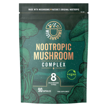 Wiseshrooms Nootropic Mushroom Complex - 90Caps