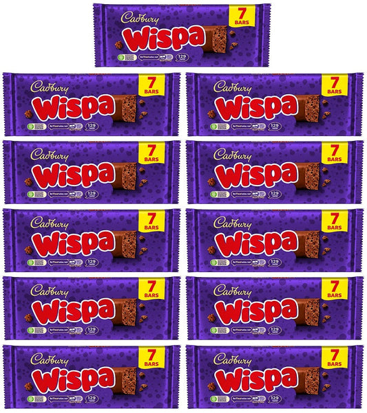 11 x Cadbury Wispa Snacksize 7pk - 165.9GM