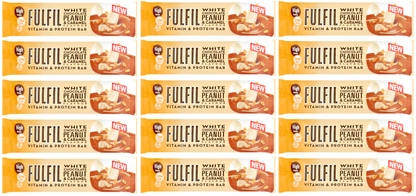 15 x Fulfil White Chocolate Peanut Caramel Flavour 55Gm