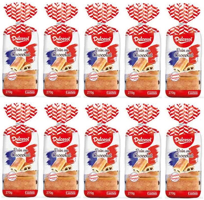 10 x Dulcesol Pain Au Chocolat 6 Pack - 270Gm