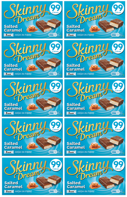 10 X Skinny Dream Salted Caramel 5X25G