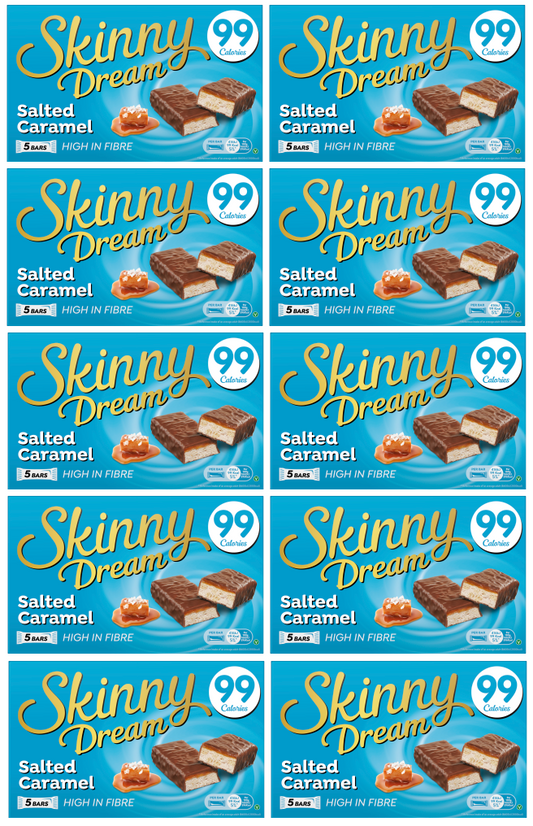 10 X Skinny Dream Salted Caramel 5X25G