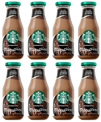 8 X Starbucks Frappuccino Cookies & Cream 250ML
