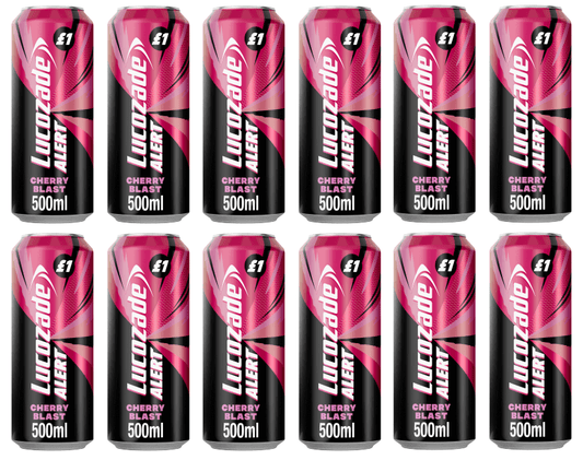12 x Lucozade Alert Cherry Blast - 500Ml