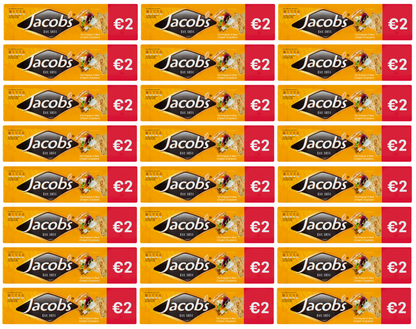 24 x Jacobs Cream Cracker 2 Euro - 300GM