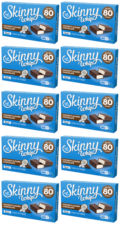 10 x Skinny Whip Coconut 5 Pack - 5 X 20G