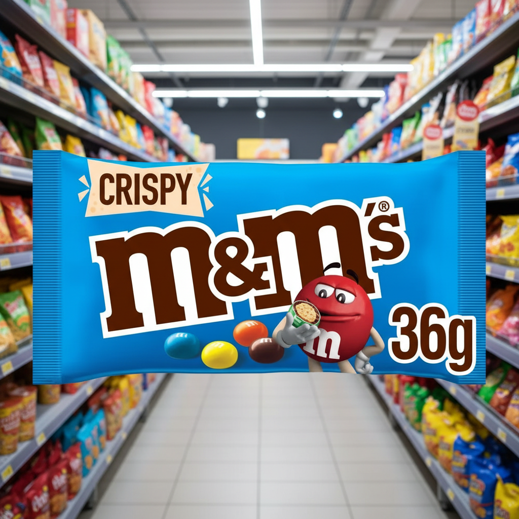 24 x M&M's Crispy Pieces & Milk Chocolate Bag 36G