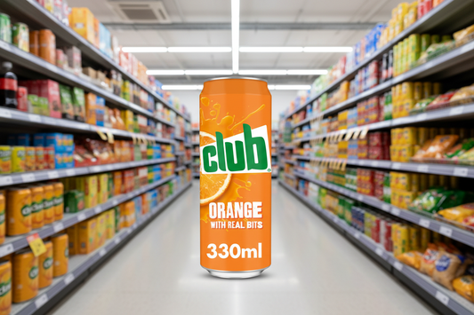 12 x Club Orange Cans - 330Ml