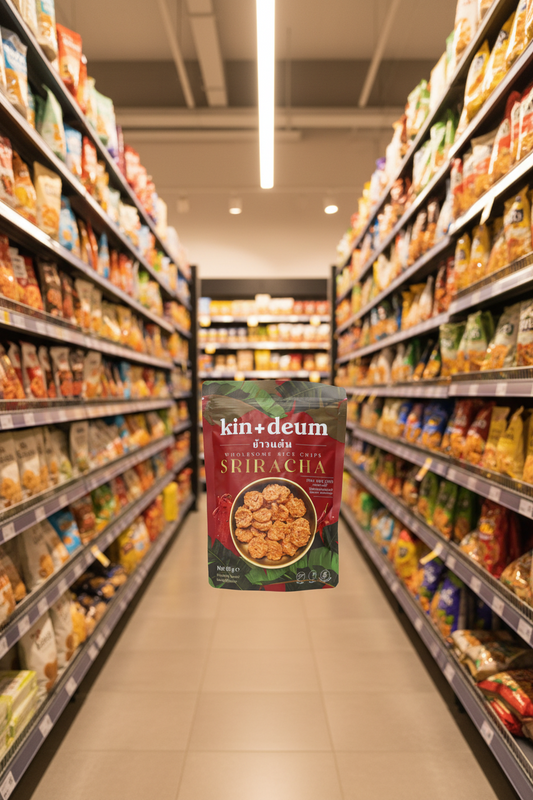 12 x Kin + Deum Sriracha Rice Chips - 60g