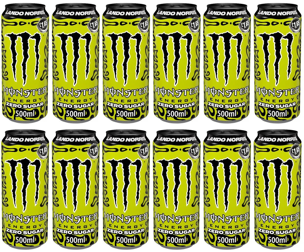 12 x Monster Energy Lando Norris Zero - 500ML