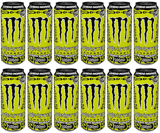 12 x Monster Energy Lando Norris Zero - 500ML