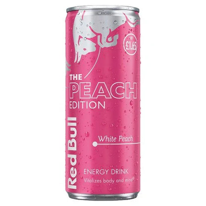 12 x Red Bull Energy Drink Editions White Peach - 250ML