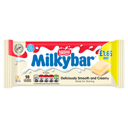 20 x Nestle Milkybar White Large Bar - 90GM