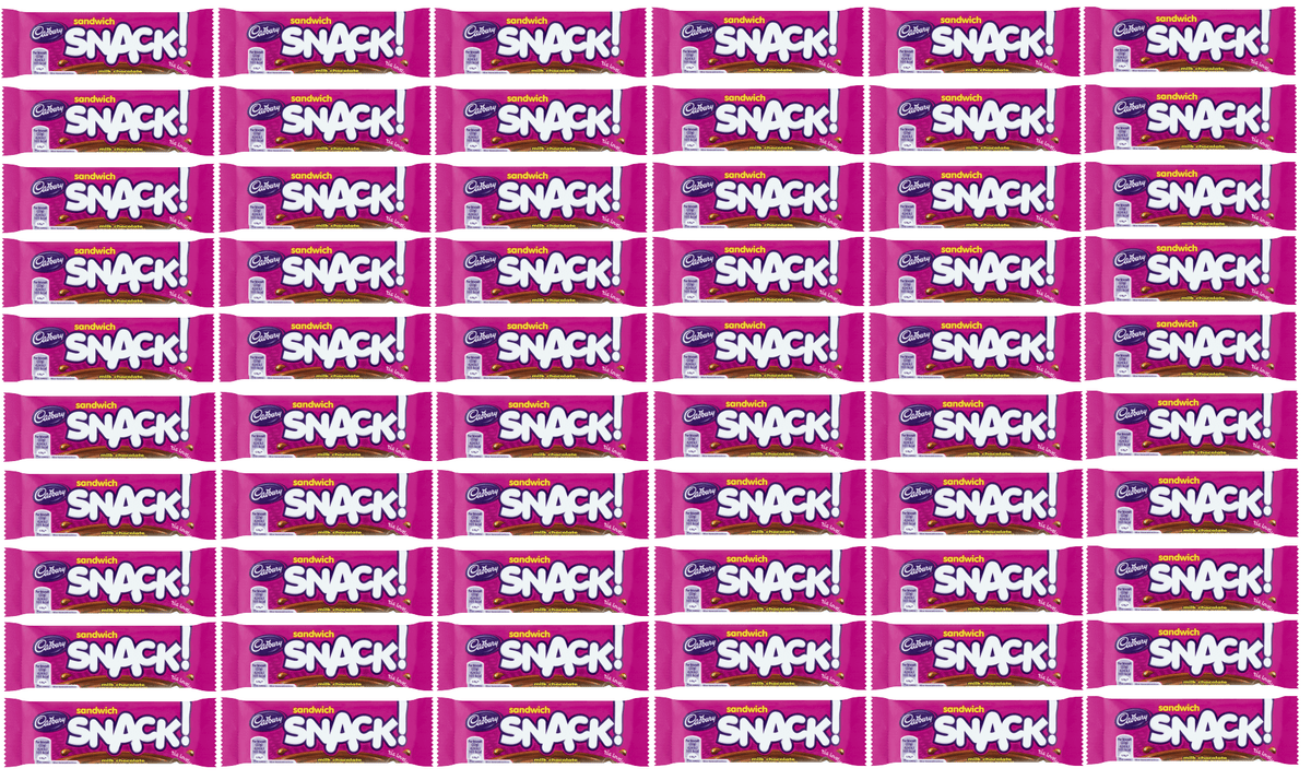 60 x Cadbury Snack Sandwich 22Gm