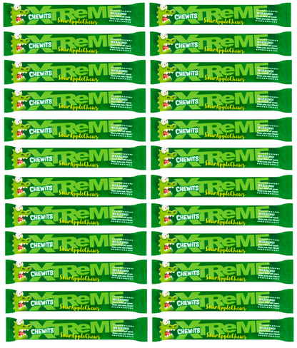 24 x Chewits Xtreme Sour Apple Stick