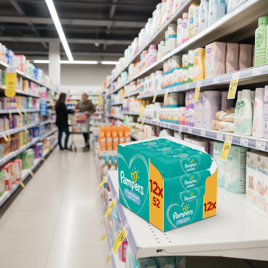 Pampers Fresh Clean Baby Wipes 12 Packs = 624 Baby Wet Wipes