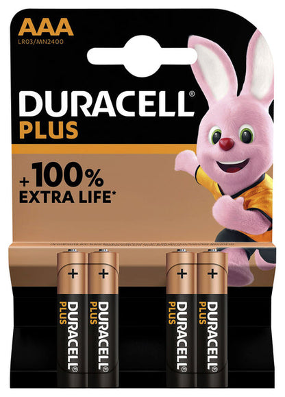10 x Duracell Plus 100% Aaa 4Pk