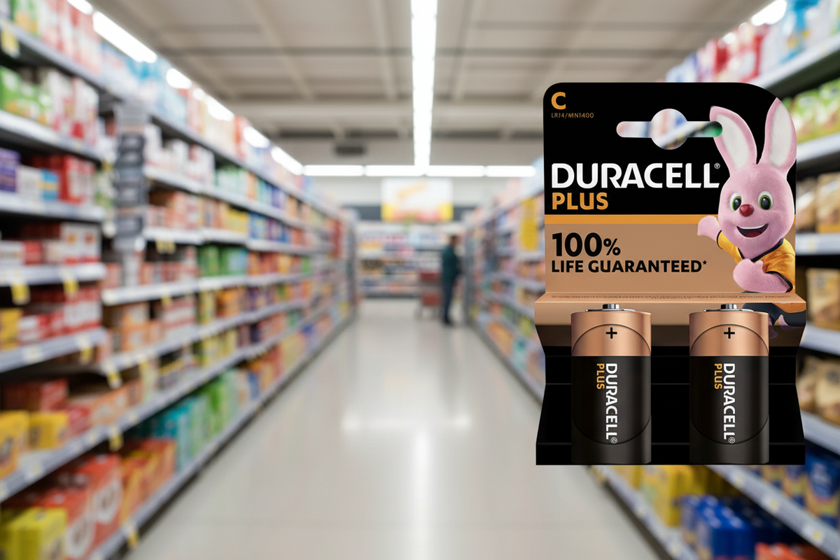 10 x Duracell Plus 100% C 2Pk