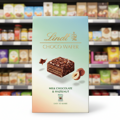 8 x Lindt Chocolate Wafer Box - 135GM