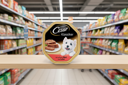 14 x Cesar Classics Terrine Dog Food Tray Lamb & Chicken In Jelly 150G