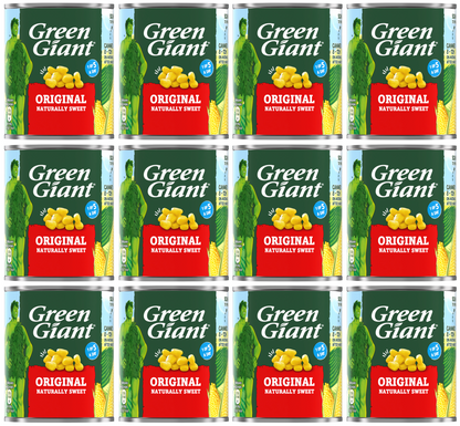 12 x Green Giant Original Sweetcorn Niblets 198Gm