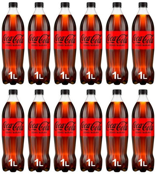 12 x Coca-Cola Zero Sugar 1L