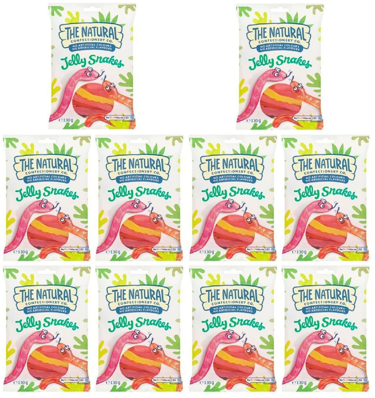 10 x Tncc Jelly Snakes - 130GM
