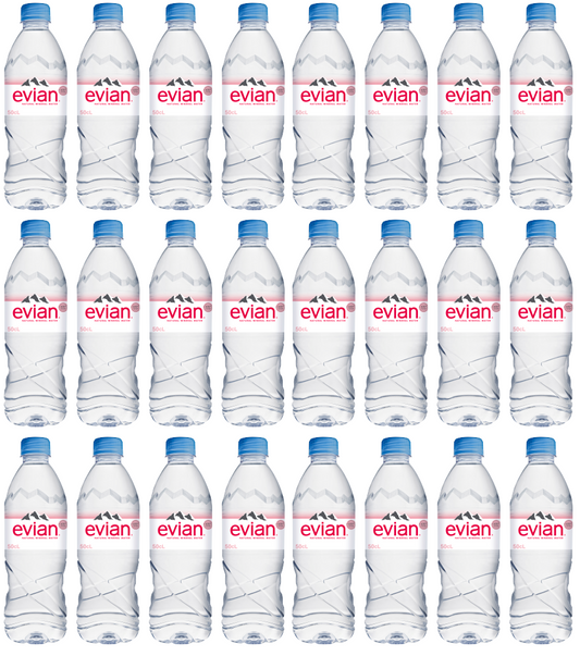 24 x Evian Still Water 500Ml