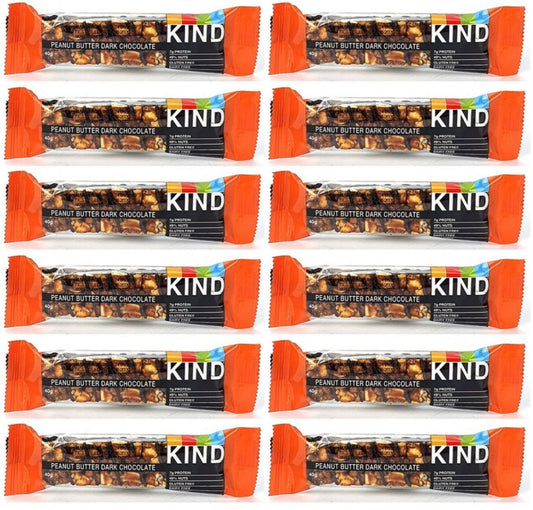 12 x Kind Peanut Butter Dark Chocolate Snack Bar 40G
