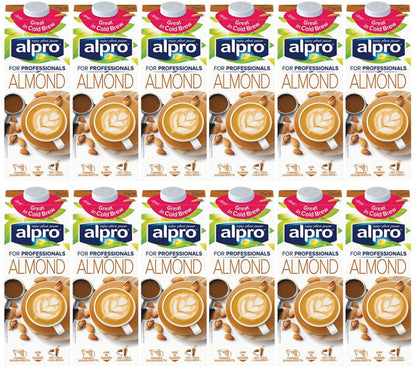 12 x Alpro Barista For Professionals Almond Long Life Drink 1L
