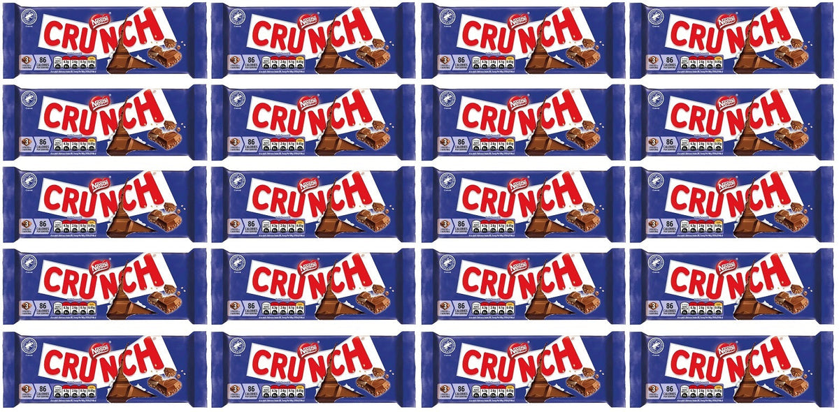 20 x Nestle Crunch Milk Large Bar - 100GM