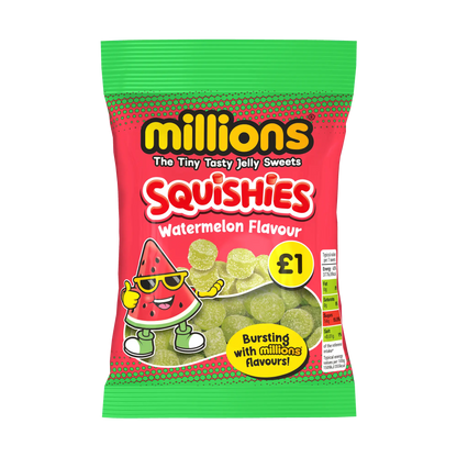 12 x Millions Squishies Watermelon Bag - 100GM