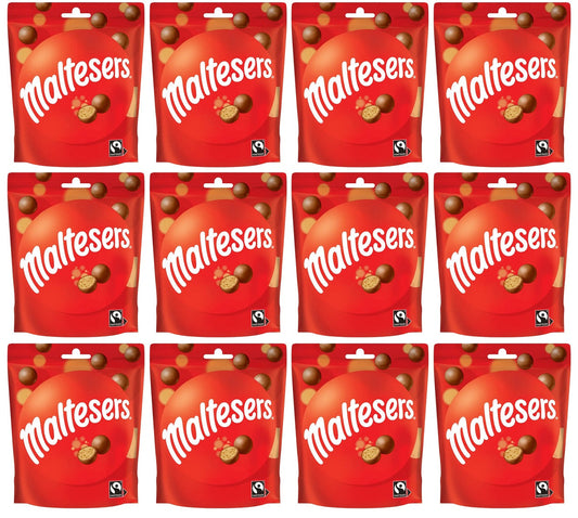 12 x Maltesers Milk Chocolate Pouch Bag - 93GM
