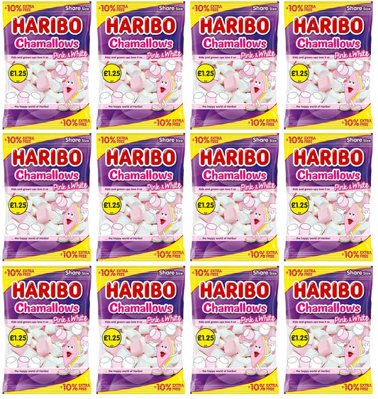 12 x Haribo Chamallows (10% Extra Free) - 154GM