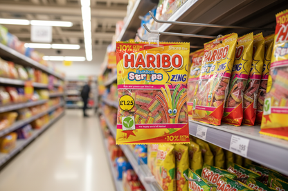 12 x Haribo Rainbow Strips Zing (10% Extra Free) - 143GM