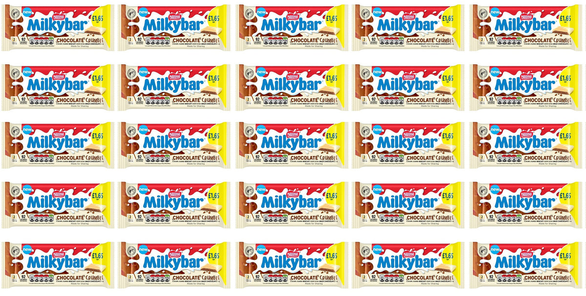 25 x Milkybar Biscuit Chocolate Sharing Bar - 84GM