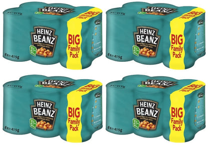 4 x Heinz Baked Beans 6Pk - 415G