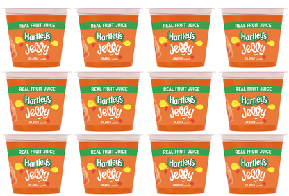 12 x Hartleys Rte Jelly Orange Pots 125Gm