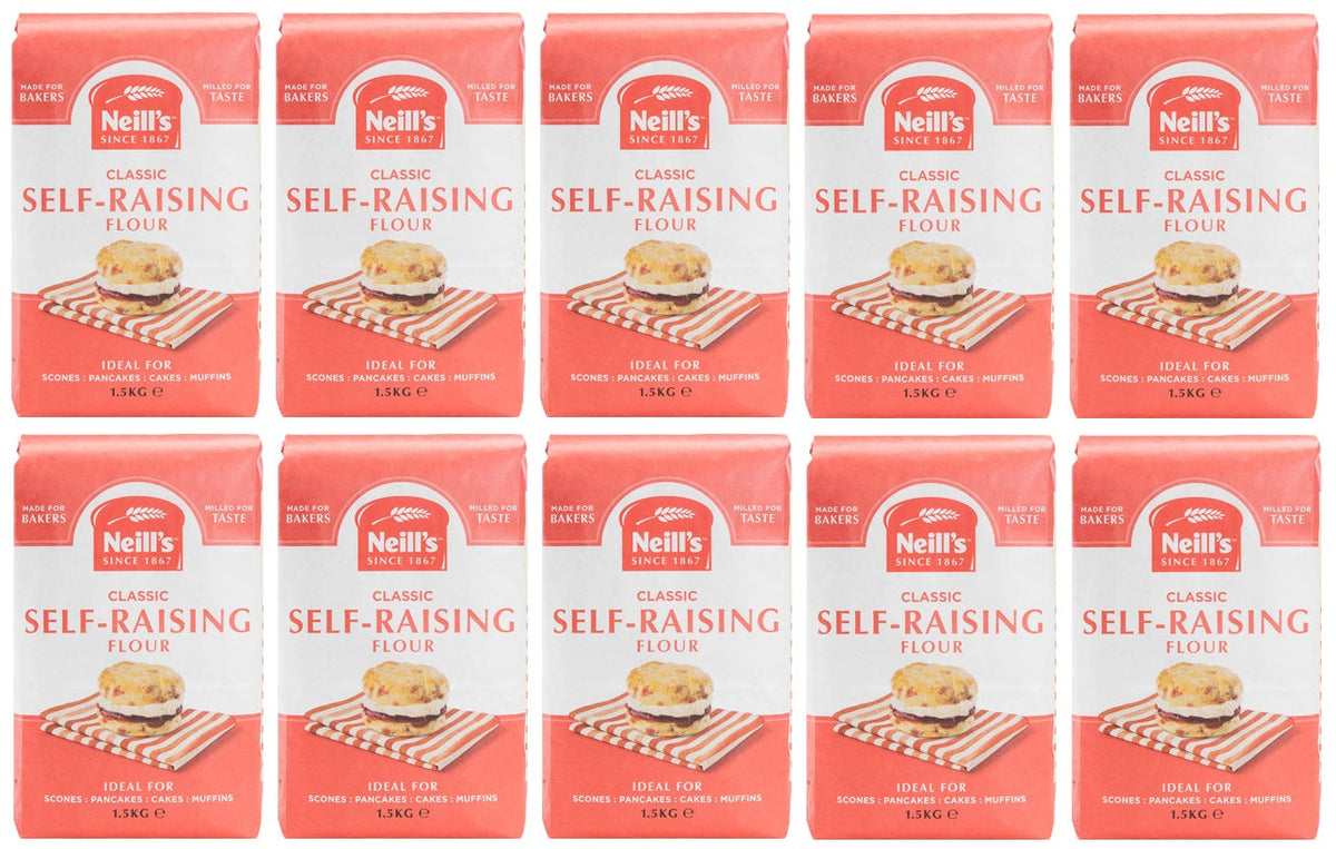 10 x Neills Self Raising Flour 1.5 Kg