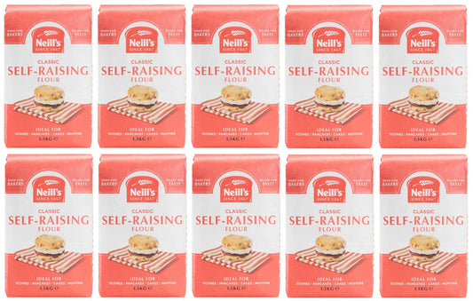 10 x Neills Self Raising Flour 1.5 Kg