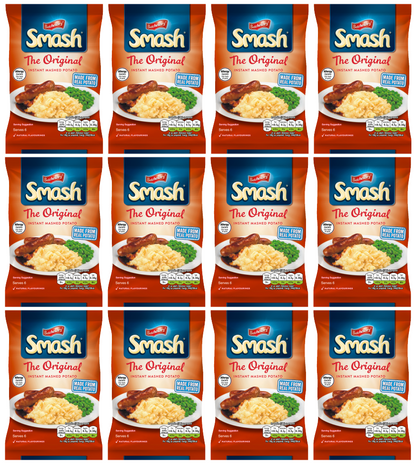 12 x Smash Instant Mash Potato Large 176Gm
