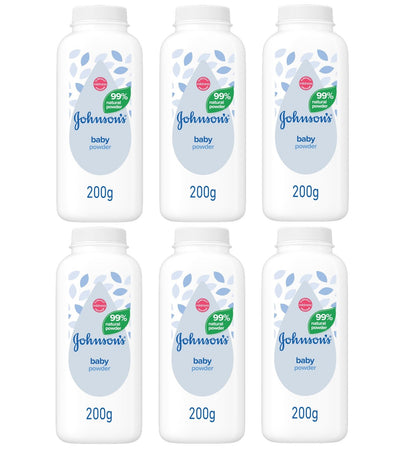 6 x Johnson S Natural Baby Powder 400G